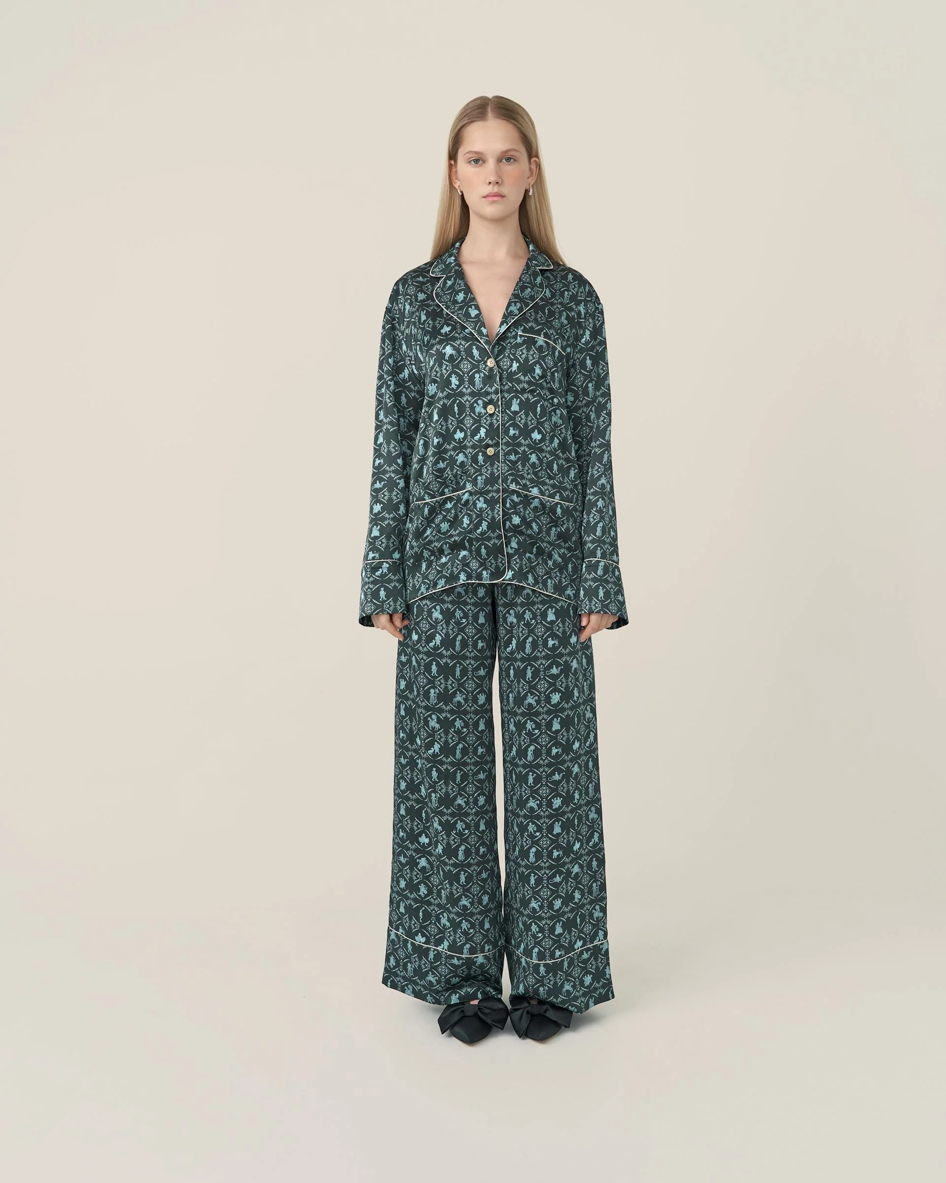 Silk Pants Vechornytsi in Dark - Image 3